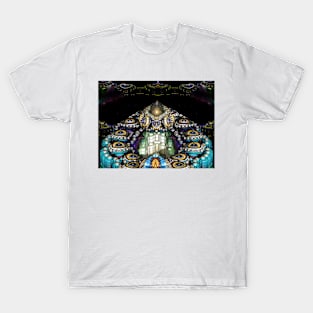 Mandelbulb Mountain After Dark T-Shirt